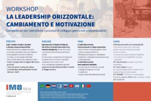 workshop LA LEADERSHIP ORIZZONTALE: CAMBIAMENTO E MOTIVAZIONE